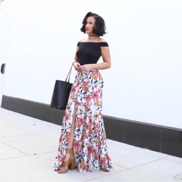 NWT 🥰😍💐🌸 Free People Floral Maxi Skirt - Picture 3 of 8